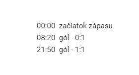 text k videu