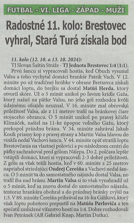 článok z novín