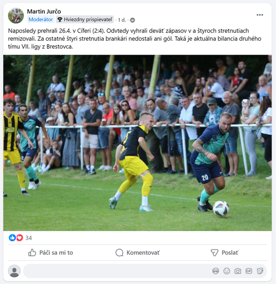 komentáre fanúšika