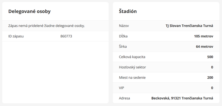 osoby a štadión