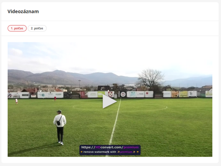 Videozáznam zo zápasu