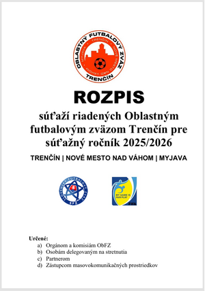 Rozpis súťaží - (VII. liga ZYGGYSPORT-JOMA)