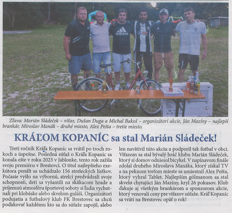 článok z novín